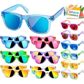 Kids Sunglasses Bulk Party Favors ، 24 Pack Boys Girls Girls Girls for Kids Year 3-8 with UV 400 Protection