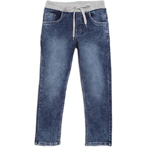 chopper club Boys Jeans (Sizes US 4-16) in Premium Stretchable Cotton Denim Slim Fit Cotton Rib+Elastic-Some cols Have a Zip