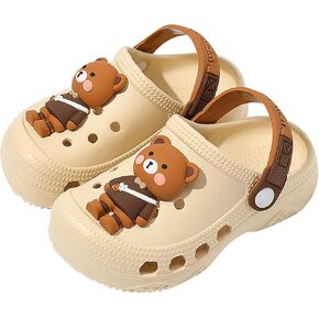 Boys Girls Toddler Clogs الأطفال الصغار ينزلقون على شرائح صندل الأطفال الصيفي شاطئ بركة في الهواء الطلق أحذية المياه أحذية دش النعال