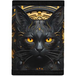 Gludear Girl Boy Cool Wolf Wold Wold Trifold Kids Wallet Coin Coot Card Carders Wallet Money Organizer ، Rainbow Smoke Wolf Galaxy