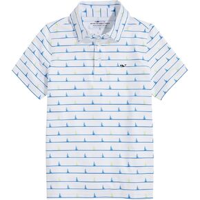 Vineyard Vines Boys Printed Sankaty Polo