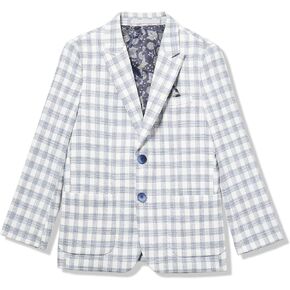 Isaac Mizrahi Boy's Slim Fit Check Blazer