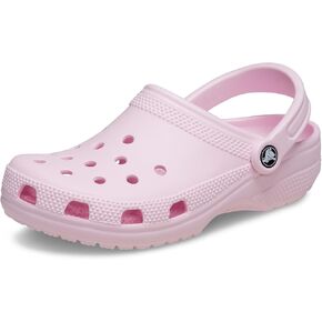 CROCS Classic Classic Clog ، انسداد للنساء والرجال ، الحليب الوردي ، 7 نساء/5 رجال
