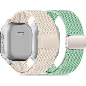 شريط مضفر مغناطيسي متوافق مع Cosmo Jrtrack 4/3/2 SE/2/JRTRACK & GIZMO ADPRUDSRUE 3 2 1/GABB 3E 3 2 1/SYNCUP KIDS WATCH 2 1 ، 2 حزمة قابلة للتنفس ناعم سهلة للبنين الفتيات الفتيات