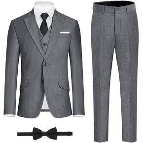Marvelous World Boys' 7-Piece Formal Suit Set,(Slim & Husky)