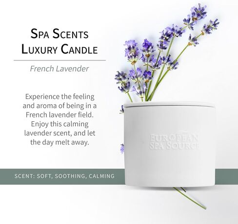 Jasmine Luxury Candle for Aromatherapy, Soy Wax Candle, Hand Poured, at Home Spa Experience Promoting Relaxation, 45 Hours of Burn Time in Saudi Arabia