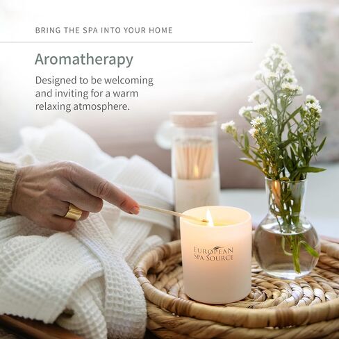 Jasmine Luxury Candle for Aromatherapy, Soy Wax Candle, Hand Poured, at Home Spa Experience Promoting Relaxation, 45 Hours of Burn Time in Saudi Arabia