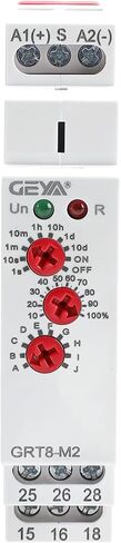 GRT8 M1 Multifunction Time Relay ، Igeyapa 16a Delay on Off AC DC 12-240V مع 10 خيارات وظيفة مرحل التتابع Rail Railays من نطاق تأخير الوقت الواسع لمدة 0.1S-10 Days in Kuwait