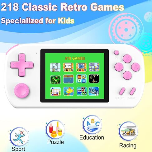 Great Boy Great Handheld Games for Kids with 218 Retro Video Game 3.0 '' 'Color Screen Arcade Arcade Player ، Hirdvict Xmas Gift (Blue) in Saudi Arabia