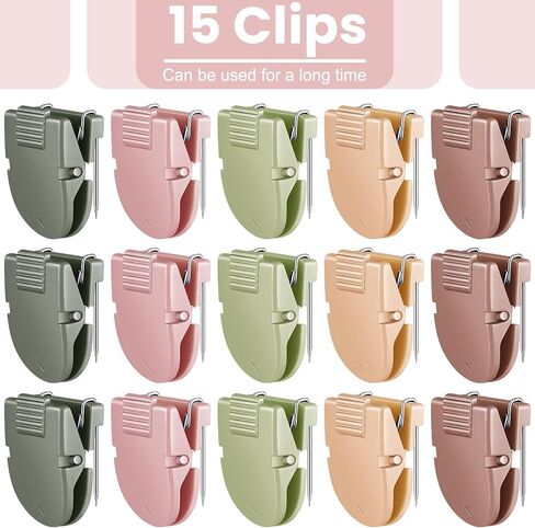 25 pcs مقصور مقصورة لوحة القماش ملحقات مقصورة القسم لوحة الجدار مشبك صور المكتب الحائط للملاحظات المذكرات الحجم القياسي ، سعة 40 ورقة (متعدد الألوان) in Kuwait