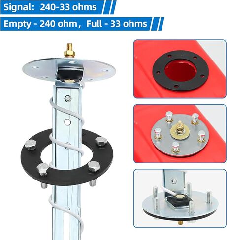 0-90 ohm Fuel Sending Unit 5"-27"(125mm-680mm) Boat Fuel Tank Level Sender Water Gauge for Marine AUTO Car Truck in Kuwait