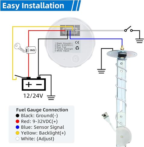 0-90 ohm Fuel Sending Unit 5"-27"(125mm-680mm) Boat Fuel Tank Level Sender Water Gauge for Marine AUTO Car Truck in Kuwait