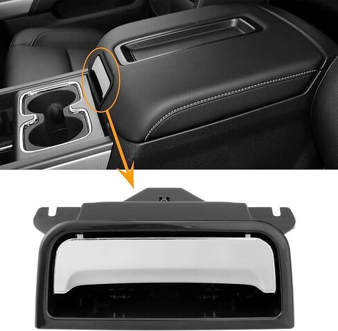 Center Console Latch for Chevy Silverado Suburban Tahoe, GMC Sierra Yukon 2014 2015 2016 2017 2018 2019 2020, Replace# 22792217 22861304 Center Console Handle (Chrome) in Saudi Arabia