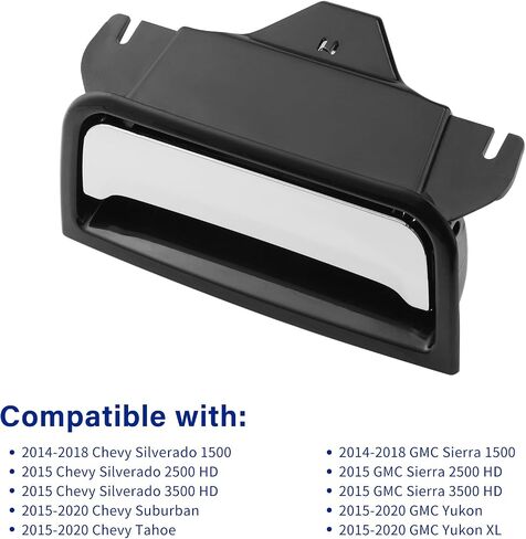 Center Console Latch for Chevy Silverado Suburban Tahoe, GMC Sierra Yukon 2014 2015 2016 2017 2018 2019 2020, Replace# 22792217 22861304 Center Console Handle (Chrome) in Saudi Arabia
