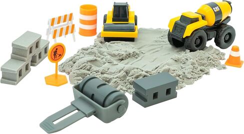 CAT Construction Toys, Dig N' Build Dirt Playset with 10 Oz of Compound, 2 Little Machine Vehicles, Ages 3+ in Kuwait
