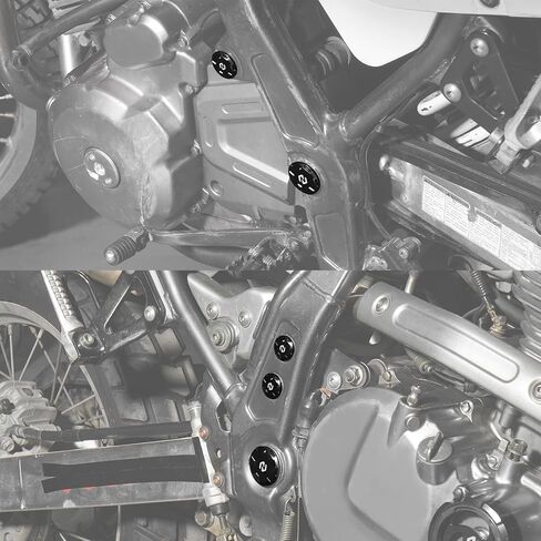 5pcs Swingarm Pivot Caps Clofs Rocker Arm Caps Aluminium Black متوافق مع Suzuki DR650S 1996-2024 ، DR650SE 1996-2024 in Kuwait