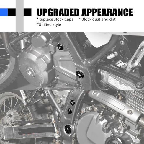5pcs Swingarm Pivot Caps Clofs Rocker Arm Caps Aluminium Black متوافق مع Suzuki DR650S 1996-2024 ، DR650SE 1996-2024 in Kuwait