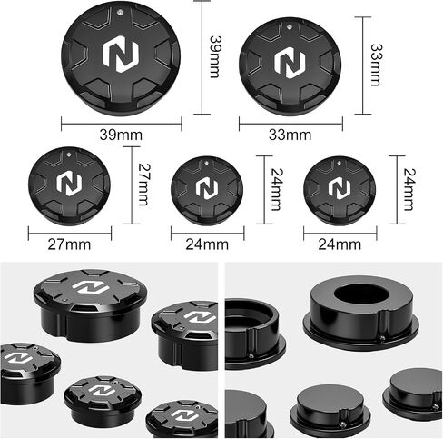 5pcs Swingarm Pivot Caps Clofs Rocker Arm Caps Aluminium Black متوافق مع Suzuki DR650S 1996-2024 ، DR650SE 1996-2024 in Kuwait
