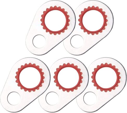 100 PCS 17 Sizes A/C System Compressor Gasket Seals Air Conditioning Compressor Port Seal Washer Kit, Gasket Bonded Seal Assortment (Red) in Kuwait