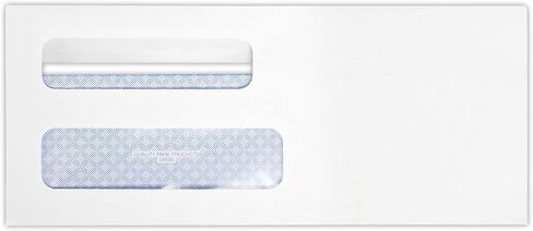 LUXPaper Quality Park #8 5/8 Double Window Envelopes | Redi-Seal | 3 5/8" x 8 5/8" | White | 24lb. Text | 250 Qty in Saudi Arabia