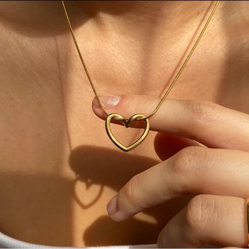 Sweet 16 Gifts for Girls for Gold Plated Heart Necklace 16 Year Old Girl Birthday Gifts Adjustable Length 16th Birthday Gifts for Girls Ideas for Trendy in Saudi Arabia