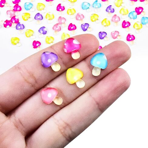 100 Pieces Tiny Turtles for Crafts Luminous Mini Resin Turtles Dollhouse Miniatures Mini Animals for Fairy Garden Micro Landscaping Decoration in Kuwait
