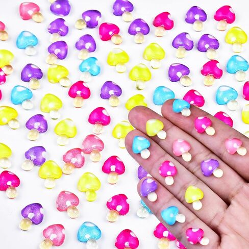 100 Pieces Tiny Turtles for Crafts Luminous Mini Resin Turtles Dollhouse Miniatures Mini Animals for Fairy Garden Micro Landscaping Decoration in Kuwait
