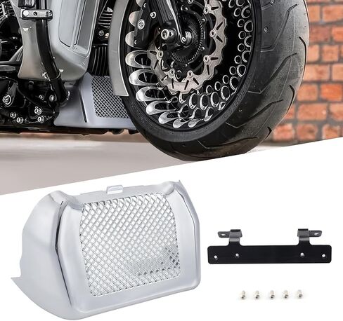 Oil Cooler Cover Case with Bracket Fit for Harley Touring Road King FLHR, Road Glide FLHXS FLTRX FLTRXS, Street Glide FLHX 2017-2023 (Chrome) in Saudi Arabia