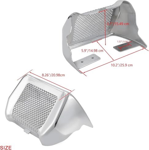 Oil Cooler Cover Case with Bracket Fit for Harley Touring Road King FLHR, Road Glide FLHXS FLTRX FLTRXS, Street Glide FLHX 2017-2023 (Chrome) in Saudi Arabia