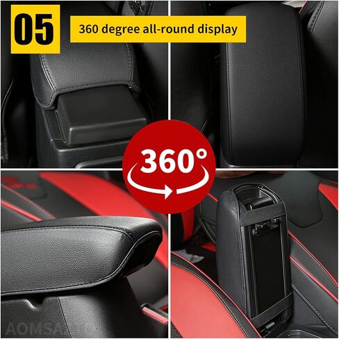 AOMSAZTO Armrest Covers for Hyundai 2015-2019 Sonata Black Console Pad for Sonata in Saudi Arabia