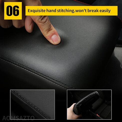 AOMSAZTO Armrest Covers for Hyundai 2015-2019 Sonata Black Console Pad for Sonata in Saudi Arabia