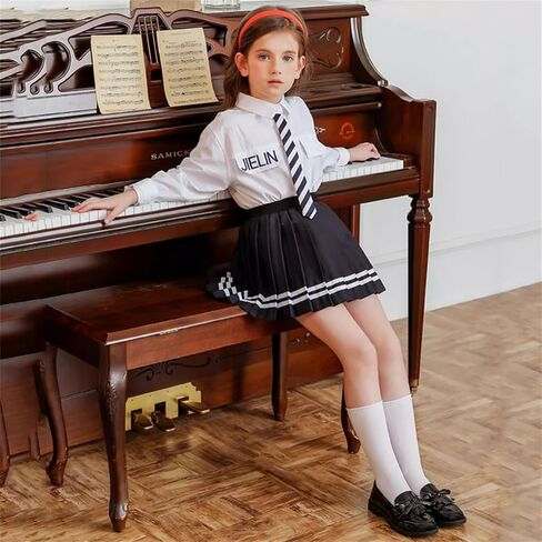 Girl's British Style School Uniform Shoes Princess Performance Oxford Shoes in Saudi Arabia