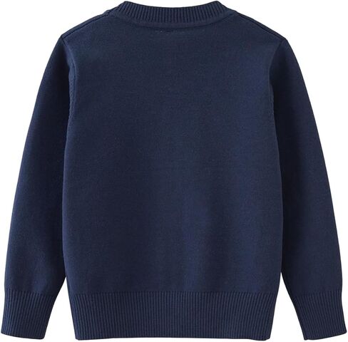 Boys V-Neck Cardigan Sweater with Pockets Classic Uniform Clothes for Kids in Kuwait