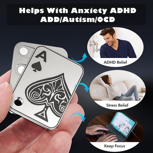 تملق ألعاب البالغين البالغين EDC تمايل شريط البالغين ألعاب البوكر البوكر البوكر بطاقة Magnetic Magnetic Fidget Toys Toys Toys للبالغين يملأون القلق والتوتر ADHD ألعاب -البوكر الأسود in Kuwait