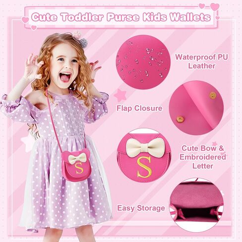 izuzta Toddler Purse Kids Wallets for Girls 1 2 3 4 5 6 7 8 9 Year Old Birthday Gift Cute Mini Mouse Purse Crossbody Purse in Saudi Arabia