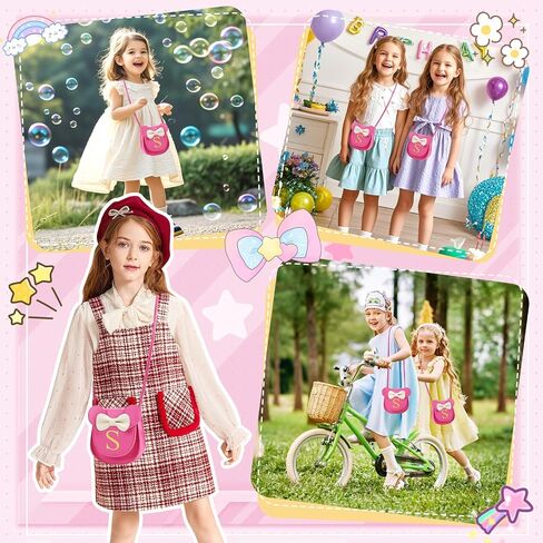 izuzta Toddler Purse Kids Wallets for Girls 1 2 3 4 5 6 7 8 9 Year Old Birthday Gift Cute Mini Mouse Purse Crossbody Purse in Saudi Arabia