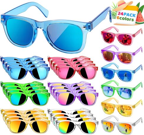 Kids Sunglasses Bulk Party Favors,24 Pack Boys Girls Sunglasses for Kids Age 3-8 with UV 400 Protection in Saudi Arabia