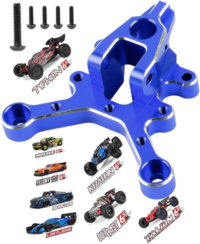 Front Center Brace Mount Upgrade Part for 1/8 Arrma Kraton 6S BLX,Notorious 6S BLX,Outcast 6S BLX,Mojave 6S BLX,Talion 6S BLX,Infraction 6S BLX,Limitless Roller,ARRCat Aluminum Hop-up,#ARA320500,Black in Kuwait