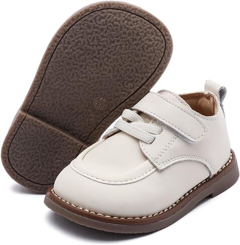 Toddler Boys Girls Dress Shoes Genuine Leather Loafers Shoes Wedding Church Dress Shoes Loafer Flats for Baby Little Kids in Saudi Arabia