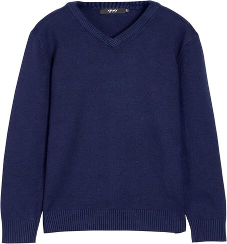 X Ray Boys School Uniform Uniform Sweater V -Neck (XS - XXL) ، Big Boys '& Little Kids Youth Long Long in Kuwait