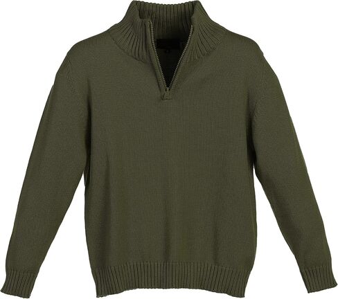 Gioberti Boy's Knitted Half Zip 100% Cotton Sweater in Saudi Arabia