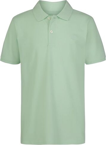 Calvin Klein Boys' Short Sleeve Micro Pique Solid Polo, Button Closure, Soft & Comfortable in Saudi Arabia