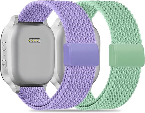 شريط مضفر مغناطيسي متوافق مع Cosmo Jrtrack 4/3/2 SE/2/JRTRACK & GIZMO ADPRUDSRUE 3 2 1/GABB 3E 3 2 1/SYNCUP KIDS WATCH 2 1 ، 2 حزمة قابلة للتنفس ناعم سهلة للبنين الفتيات الفتيات in Kuwait