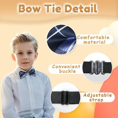Polka Dot Bow Ties for Boys Kids Toddler Bow Tie tie bowtie قبل التعديل قبل أن يتم ربطه لحفلات حفل زفاف الحفلات حفلة موسيقية in Kuwait