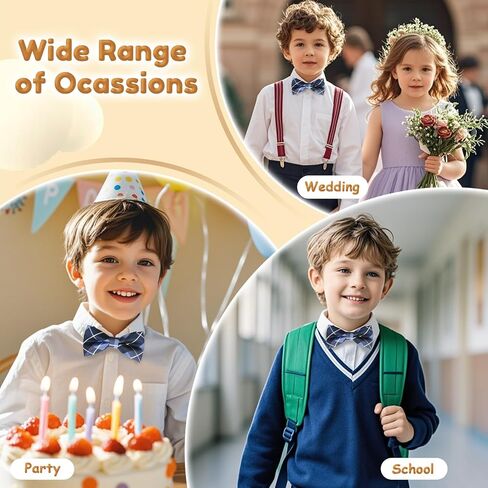 Polka Dot Bow Ties for Boys Kids Toddler Bow Tie tie bowtie قبل التعديل قبل أن يتم ربطه لحفلات حفل زفاف الحفلات حفلة موسيقية in Kuwait