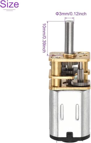 Dmiotech 2PCS 6V 15RPM عزم الدوران 4 عمود الإخراج طول 10 مم Micro DC SPEED MOTOR MINI MINI MENT in Saudi Arabia