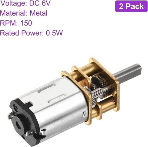 Dmiotech 2PCS 6V 15RPM عزم الدوران 4 عمود الإخراج طول 10 مم Micro DC SPEED MOTOR MINI MINI MENT in Saudi Arabia