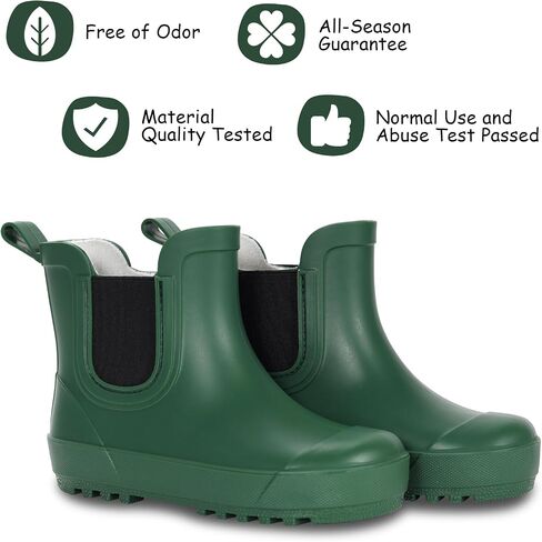 WILLPORT Toddler Rain Boots,Waterproof kids Chelsea Rain Boots for Boys and Girls in Kuwait