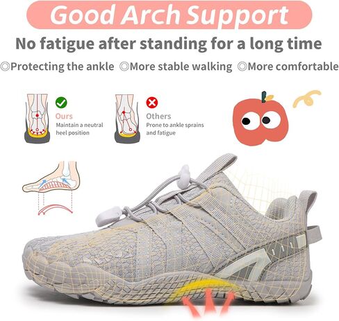 Boys Girls Barefoot Shoes Kids Toddler Wide Toe Box Minimalist Zero Drop Water Shoes Footwear Athletic Sneakers for Wrestling Hiking Camping Skateboard Climbing Running Training Sport Light Breathable in Saudi Arabia