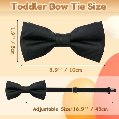 Polka Dot Bow Ties for Boys Kids Toddler Bow Tie Adjustable Pre-tied Bowtie for Party School Wedding Banquet Prom in Kuwait